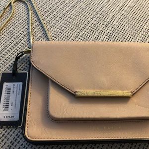 Ted Baker beige handbag, gently worn, tag still attached originally $170